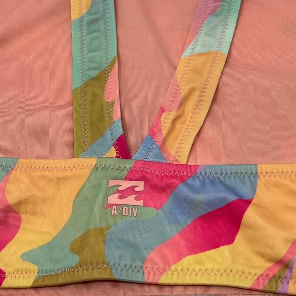 Billabong High Neck Floral Print Bikini Top Size XL - Picture 5 of 9